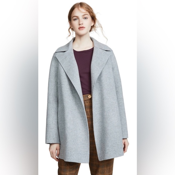 Theory ‘Sileena’ Open Front Jacket in Double Face Wool-Cashmere - Picture 2 of 8